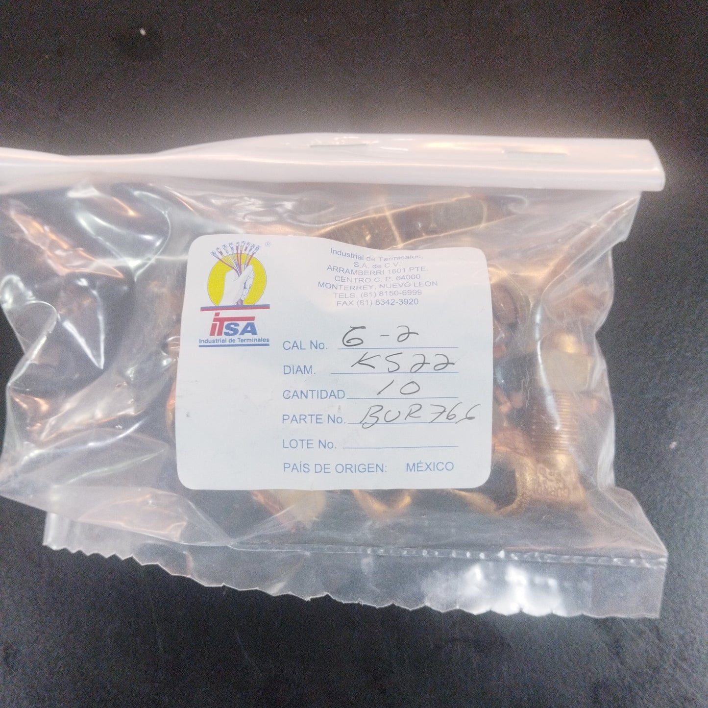 CONECTOR BIPARTIDO CAL. 6-2