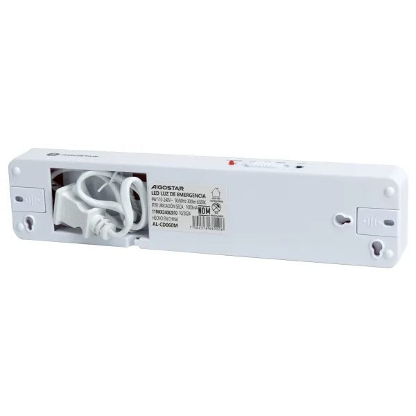 LÁMPARA DE EMERGENCIA CON 60 LEDS 1.2W 2-5 HORAS 65K LUZ FRÍA AIGOSTAR 682206