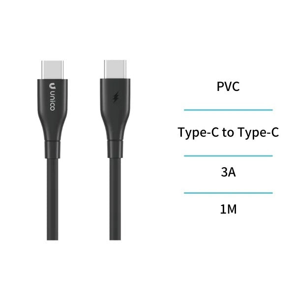 CABLE DE DATOS Y CARGA RAPIDA 1 METRO USB TIPO C 60W 3A AIGOSTAR 606301 CARGADOR
