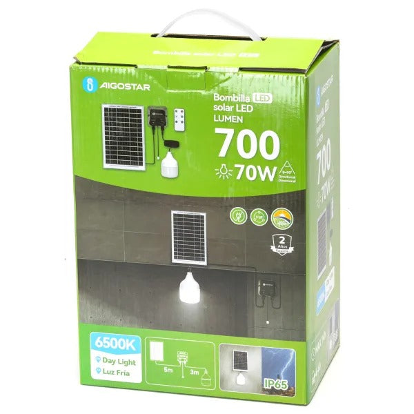 FOCO INDUSTRIAL TOLEDO SOLAR 70W 65K LUZ FRIA AIGOSTAR 705851