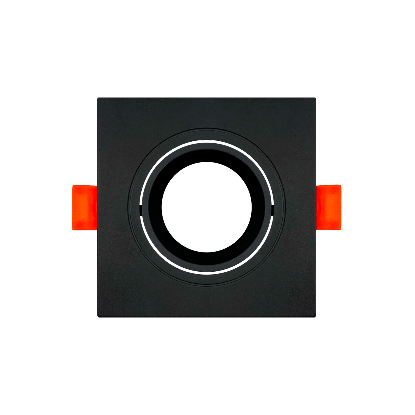 SPOT DOWN LIGHT CUADRADO DIRIGIBLE NEGRO BASE GU5.3 (PHILCO) 57278 EMPOTRABLE PARA FOCO MR16 (SE VENDE POR SEPARADO)