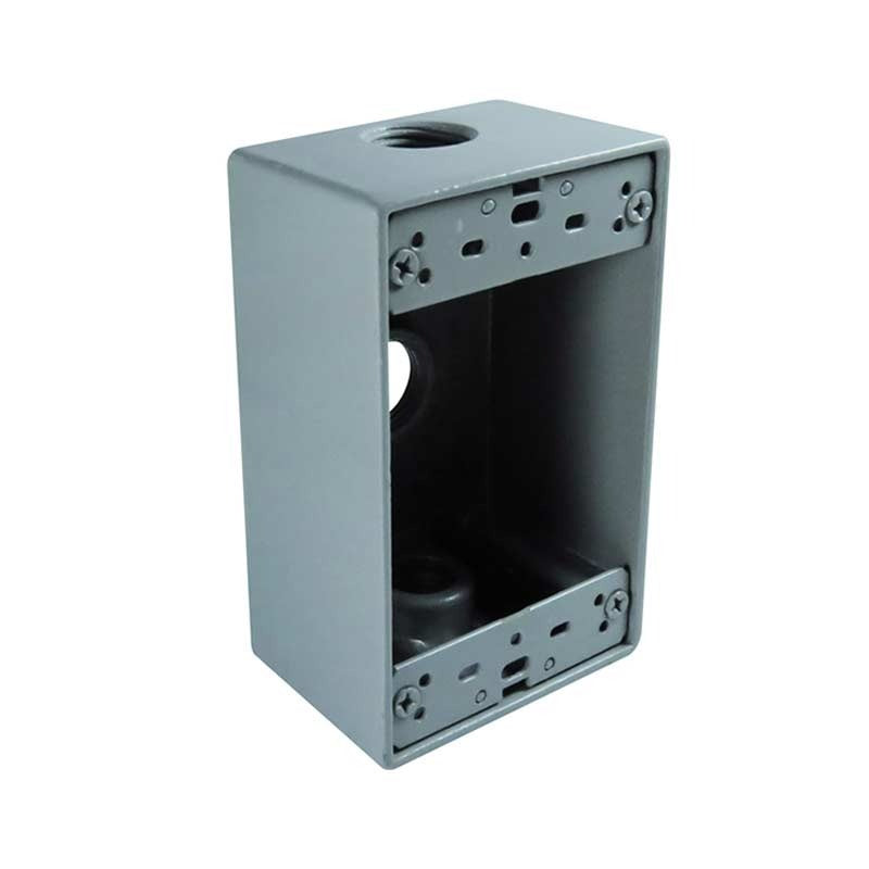 CAJA RECTANGULAR 1/2″ 3 SAL. ALUMIN. ARGOS 9840010