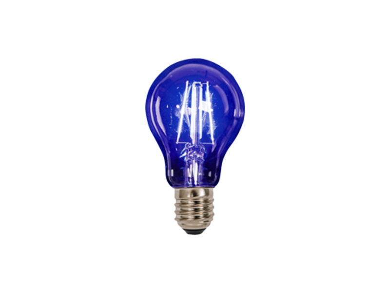 FOCO RETRO FILAMENTO LED A19 AZUL