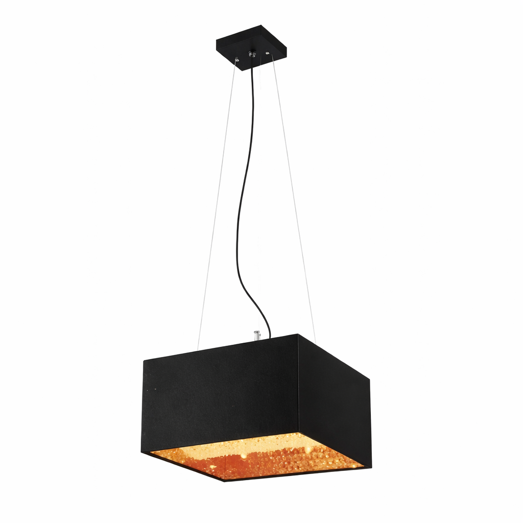 CANDIL COLGANTE NEGRO COBRE 40CM X 40CM STRATTO 430105