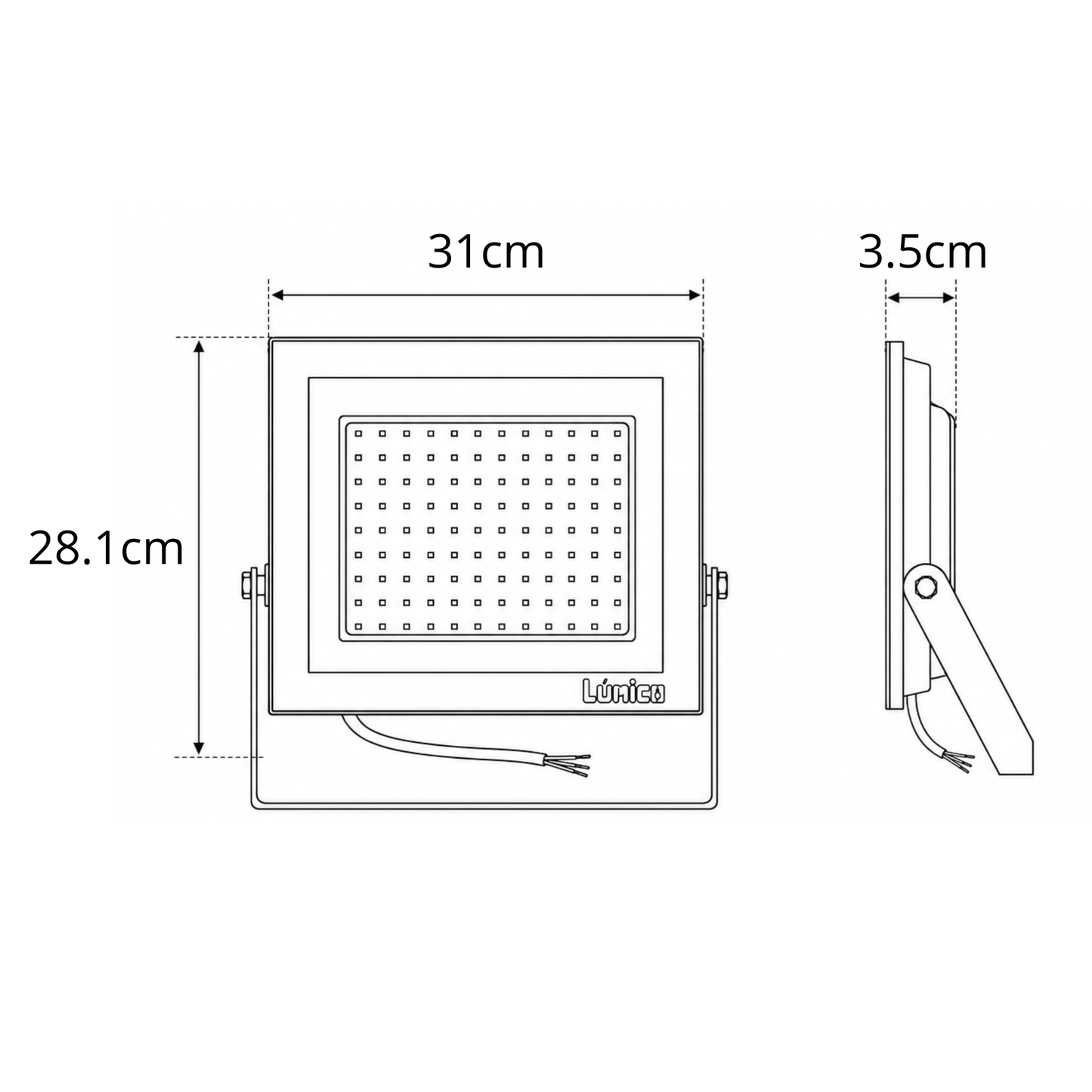 REFLECTOR LED 200W 65K LUZ FRÍA LUMICO FL21000F