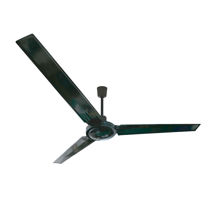 VENTILADOR INDUSTRIAL 56" 65W NEGRO ASPAS METALICAS TISHMAN TLCF1020B THYPOON