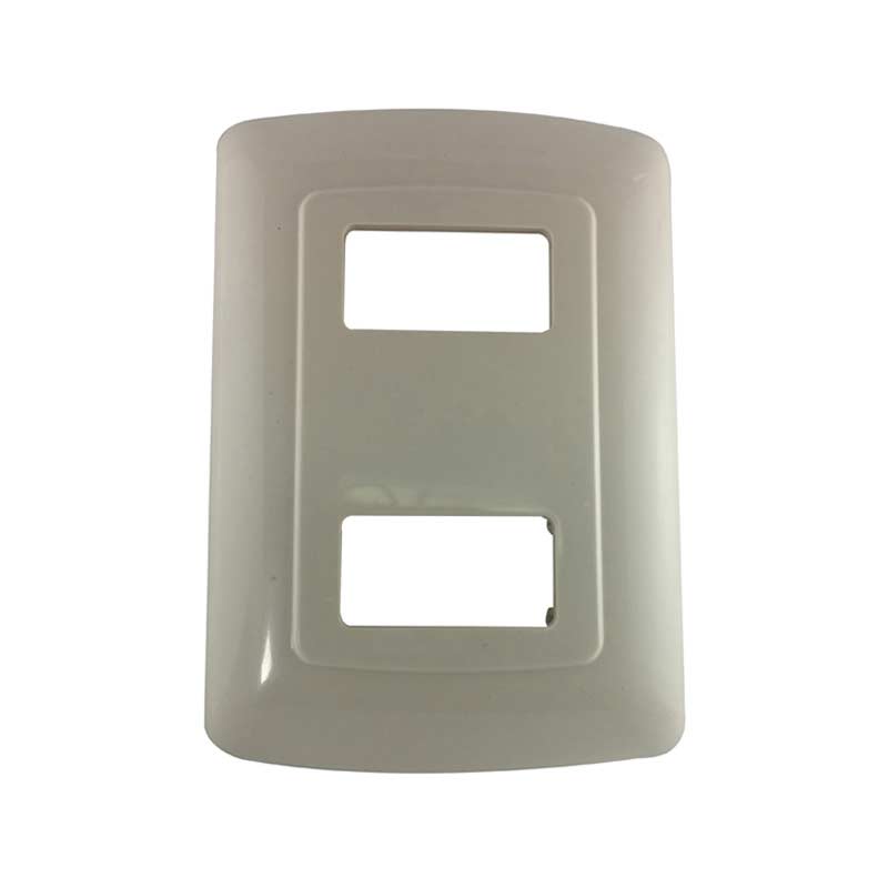 PLACA DOS VENTANAS MARFIL