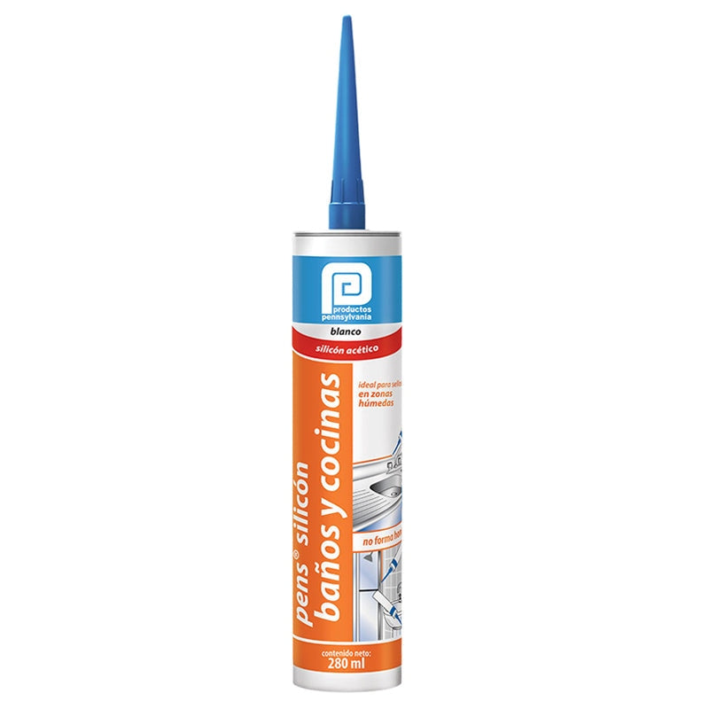 SILICON BAÑOS Y COCINA BLANCO 280ML PENS 3SSI00296