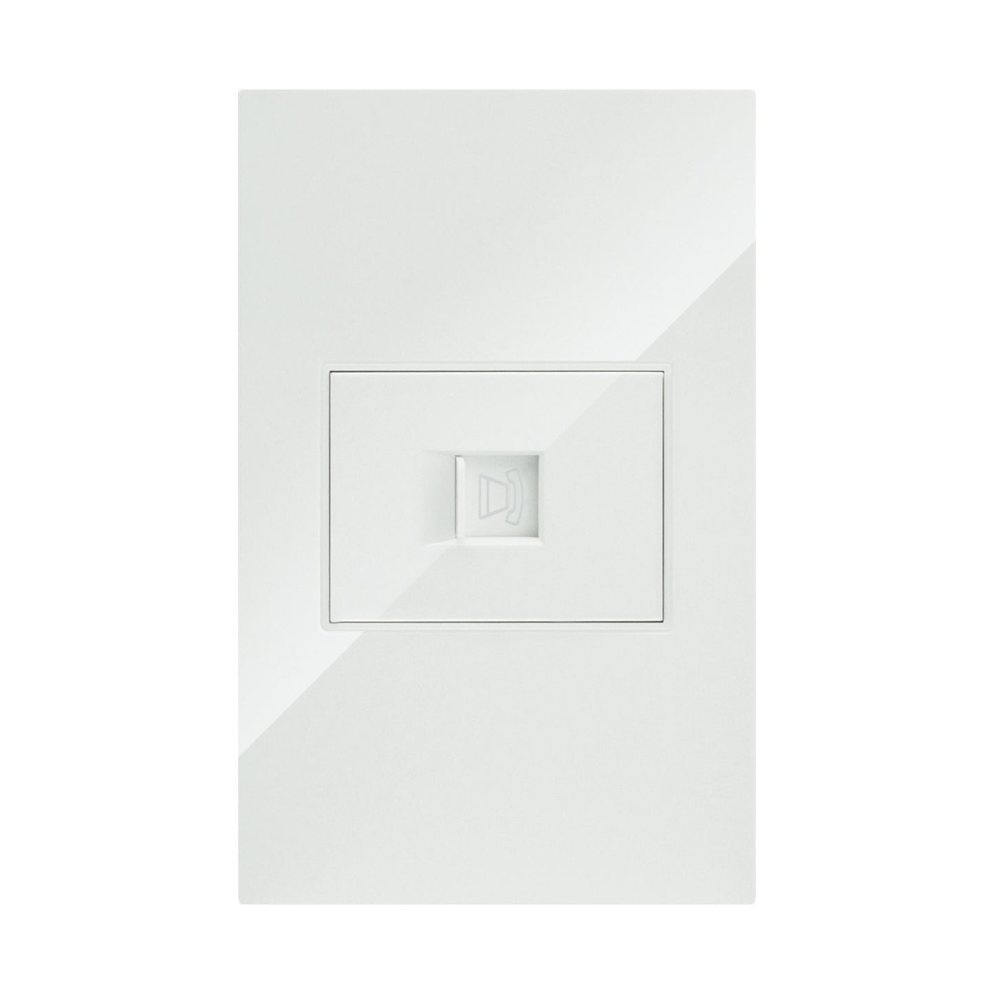 PLACA BLANCA RJ11 PARA LINEA TELEFONICA MARCA ARTLITE APL-208 PARA TELEFONO INCLUYE PLACA Y CHASIS ARAMDO