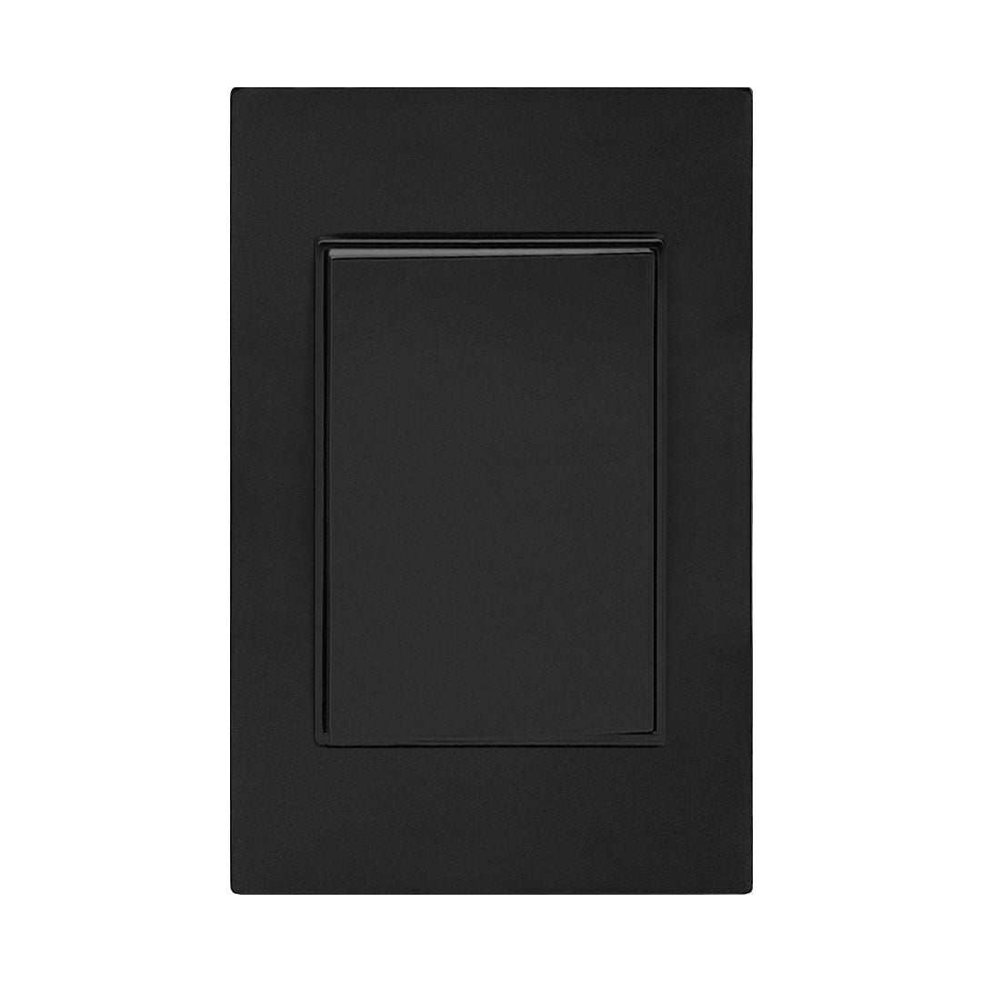 PLACA NEGRA 1 APAGADOR DE 1 INTERRUPTOR 3 VÍAS APL-301