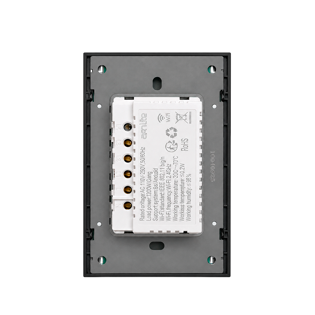APAGADOR TRIPLE GRIS OXFORD SMART WIFI CON NEUTRO LUXURY ARTLITE APL-417