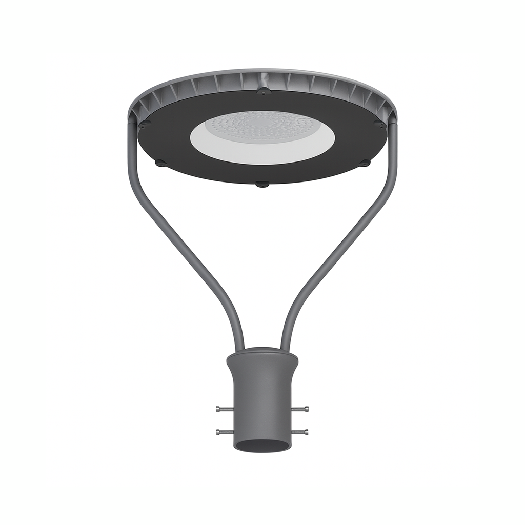 LUMINARIA LED PUNTA DE POSTE EXTERIOR EXTREMO IP66 100W 12,000LM 57K LUZ FRÍA ARTLITE ARE-024