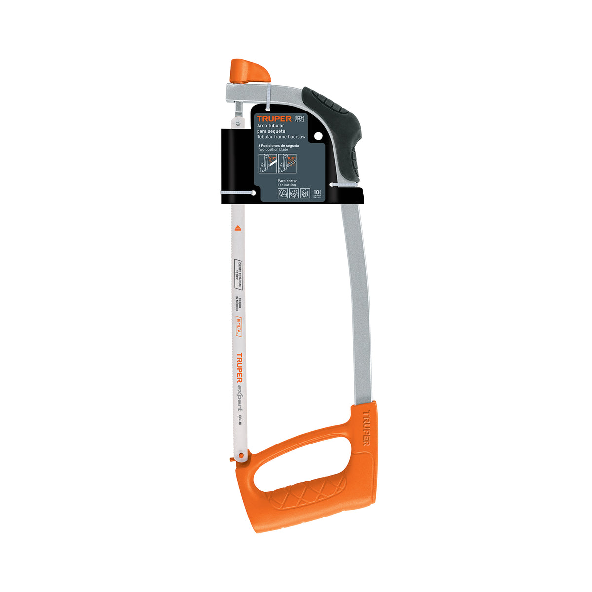 Arco 12' profesional tubular de acero para segueta, TRUPER — foto oficial 2