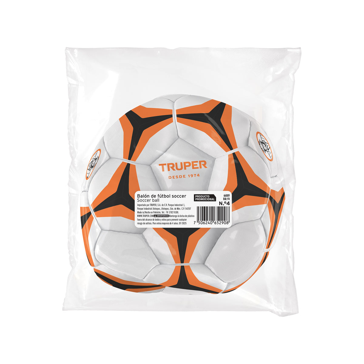 Balón de fútbol No. 4, TRUPER — foto oficial 2