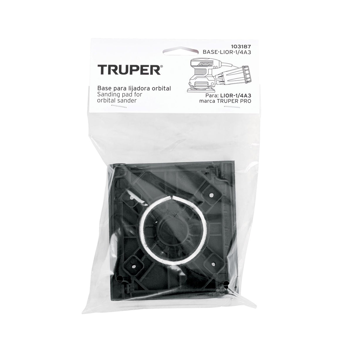 Base hook and loop para LIOR-1/4A3, TRUPER — foto oficial 2