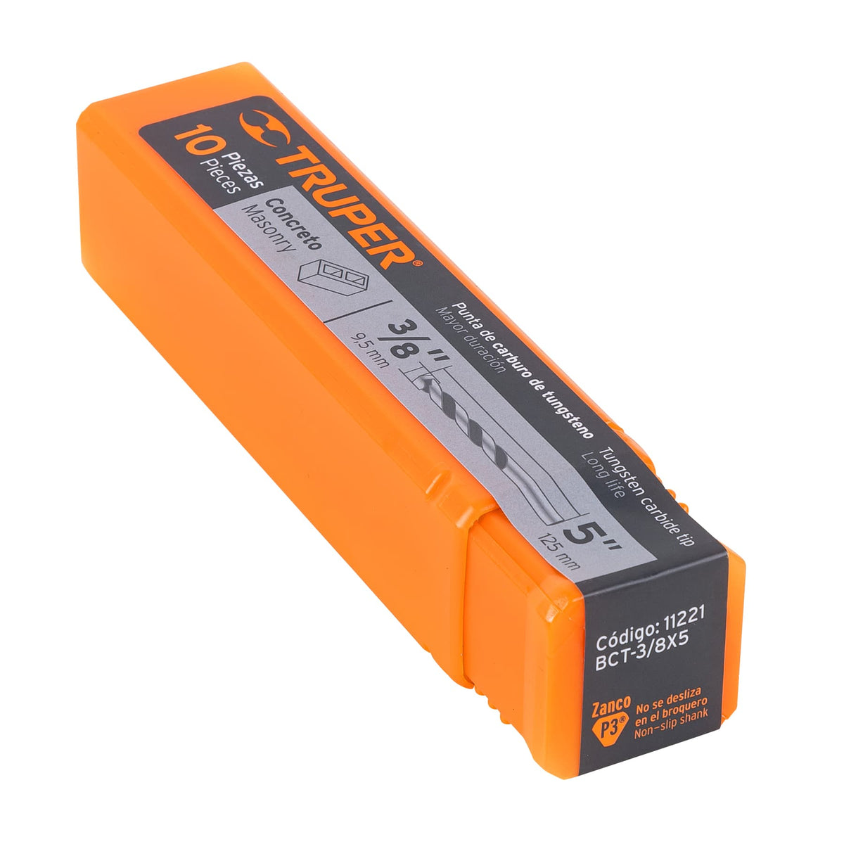 Broca para concreto de 3/8 x 5', TRUPER — foto oficial 2
