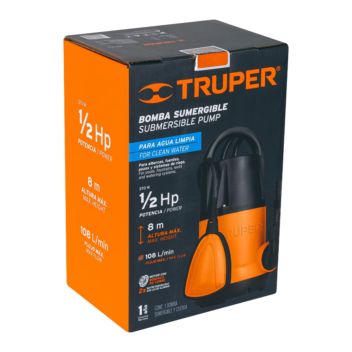 BOS-1-2LP Truper SKU 12601
