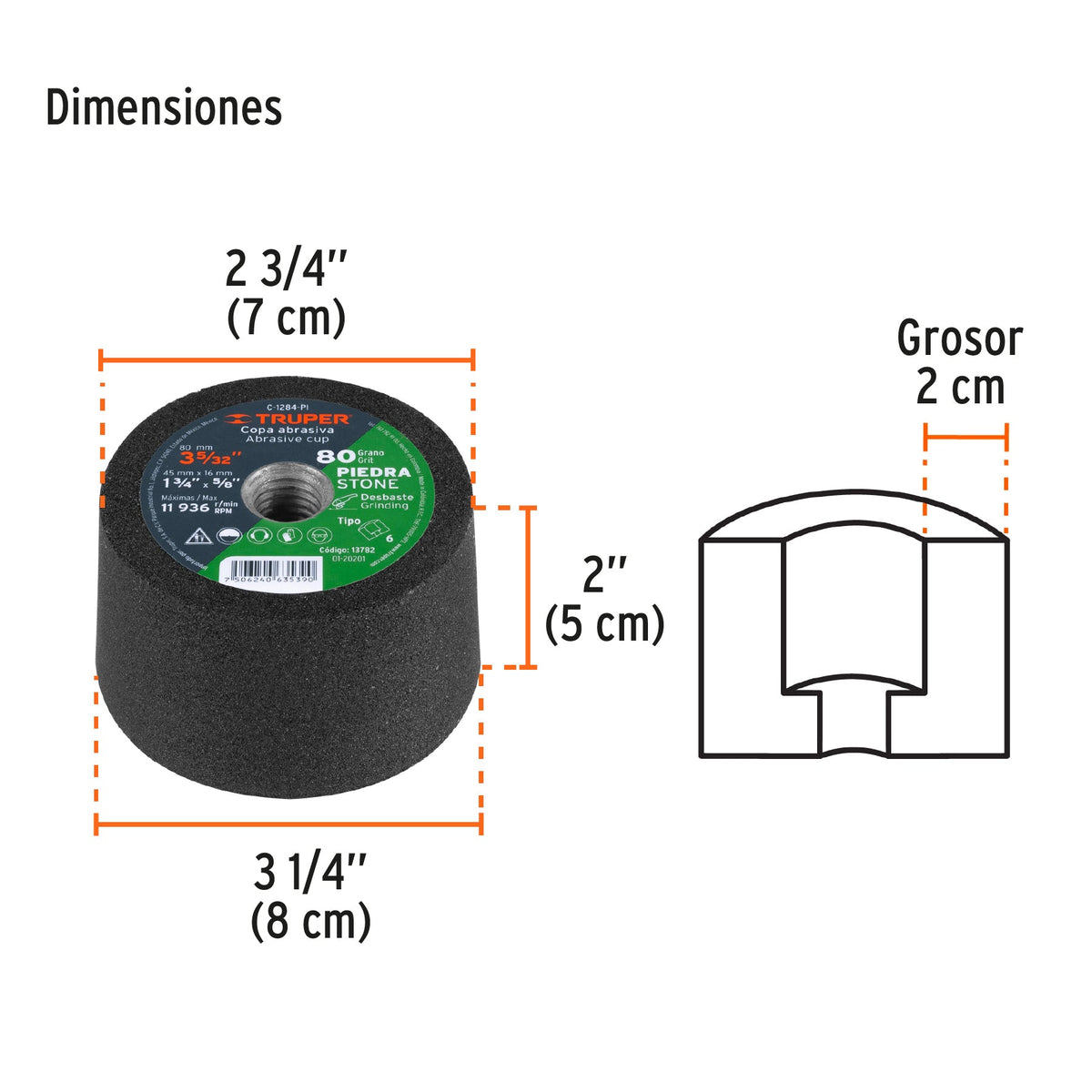 C-1284-PI Truper SKU 13782