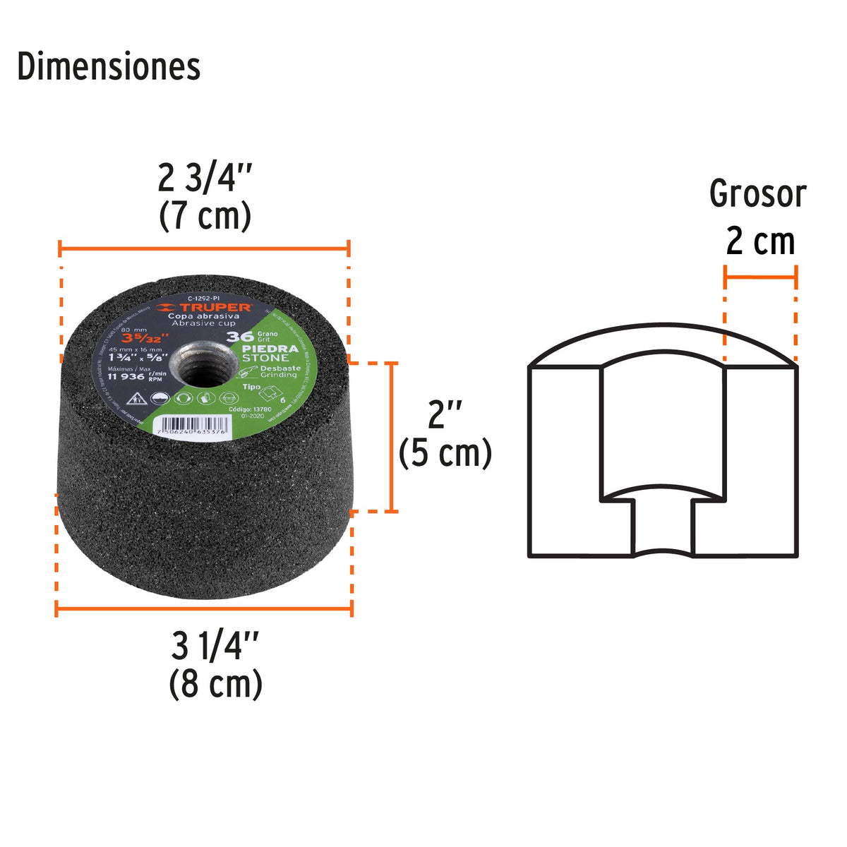 C-1292-PI Truper SKU 13780