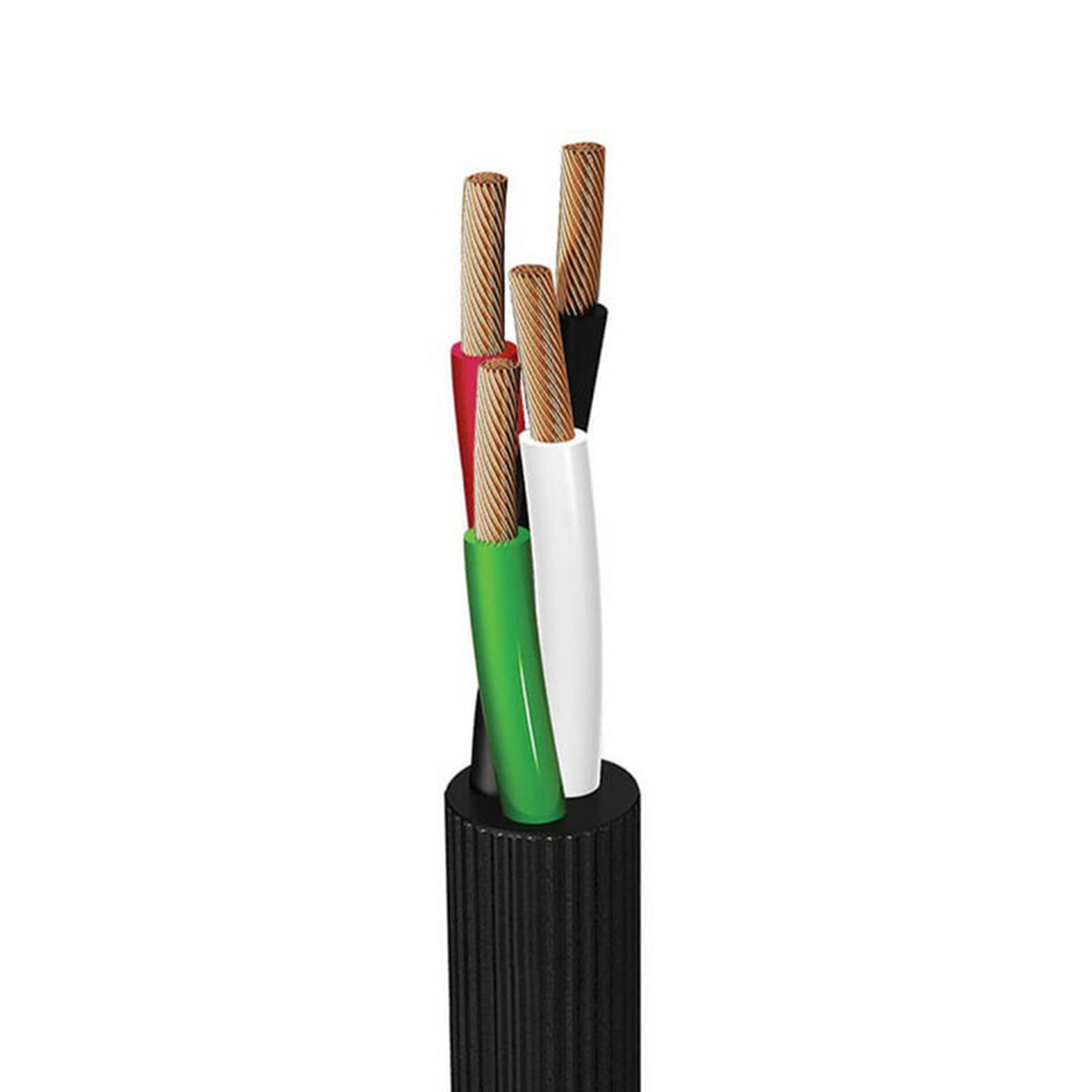 METRO CABLE USO RUDO CDC ST 4X18 NEGRO URUCD0418