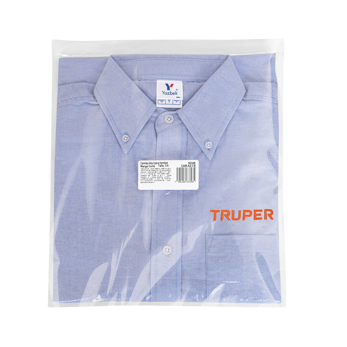 Camisa manga corta para hombre azul CH TRUPER — foto oficial 2