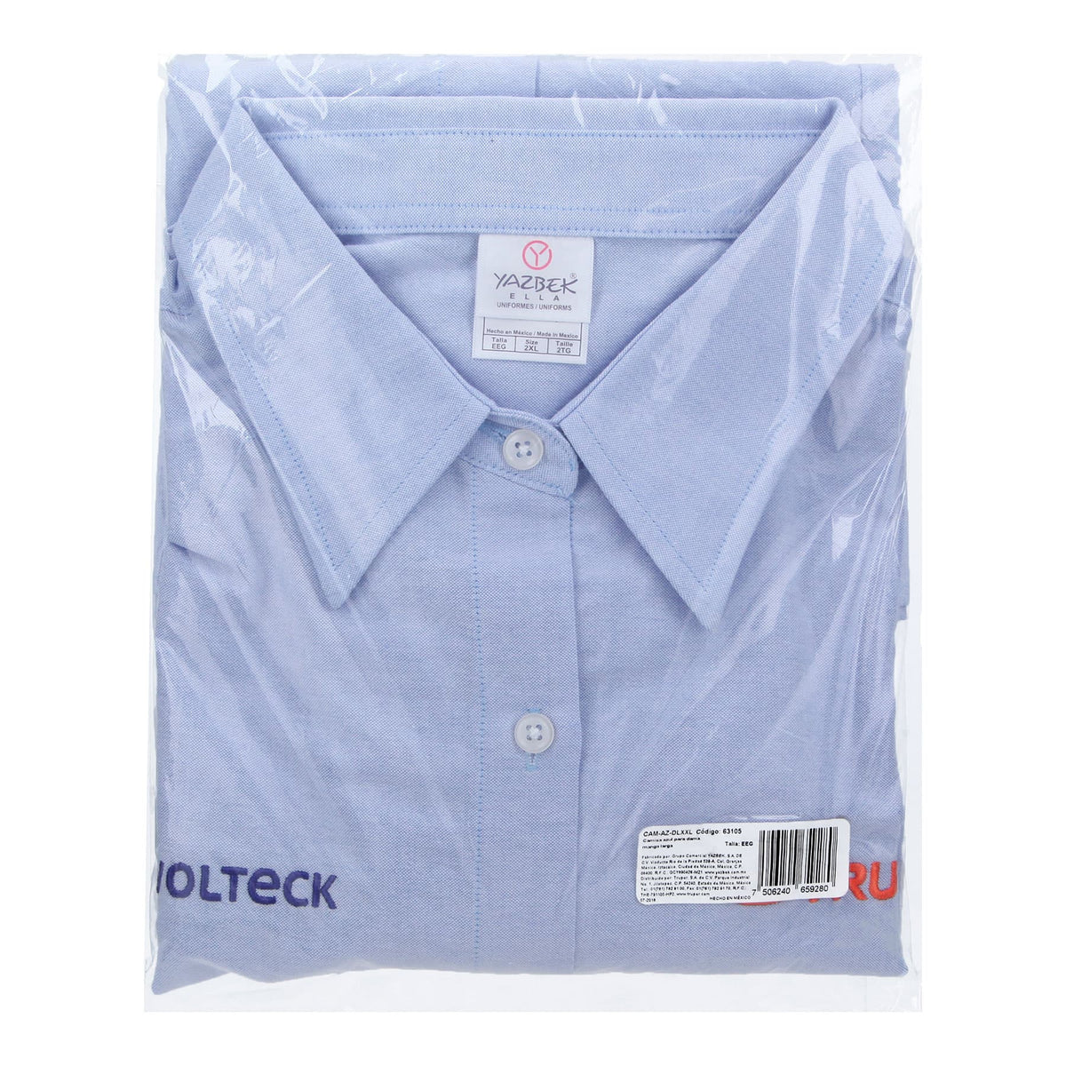Camisa manga larga para mujer, azul, EEG, TRUPER — foto oficial 2
