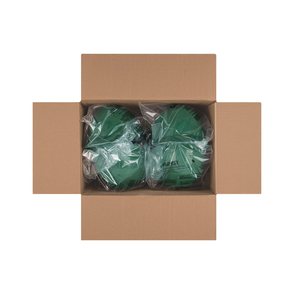 Casco de seguridad, ajuste de matraca, verde, TRUPER — foto oficial 2