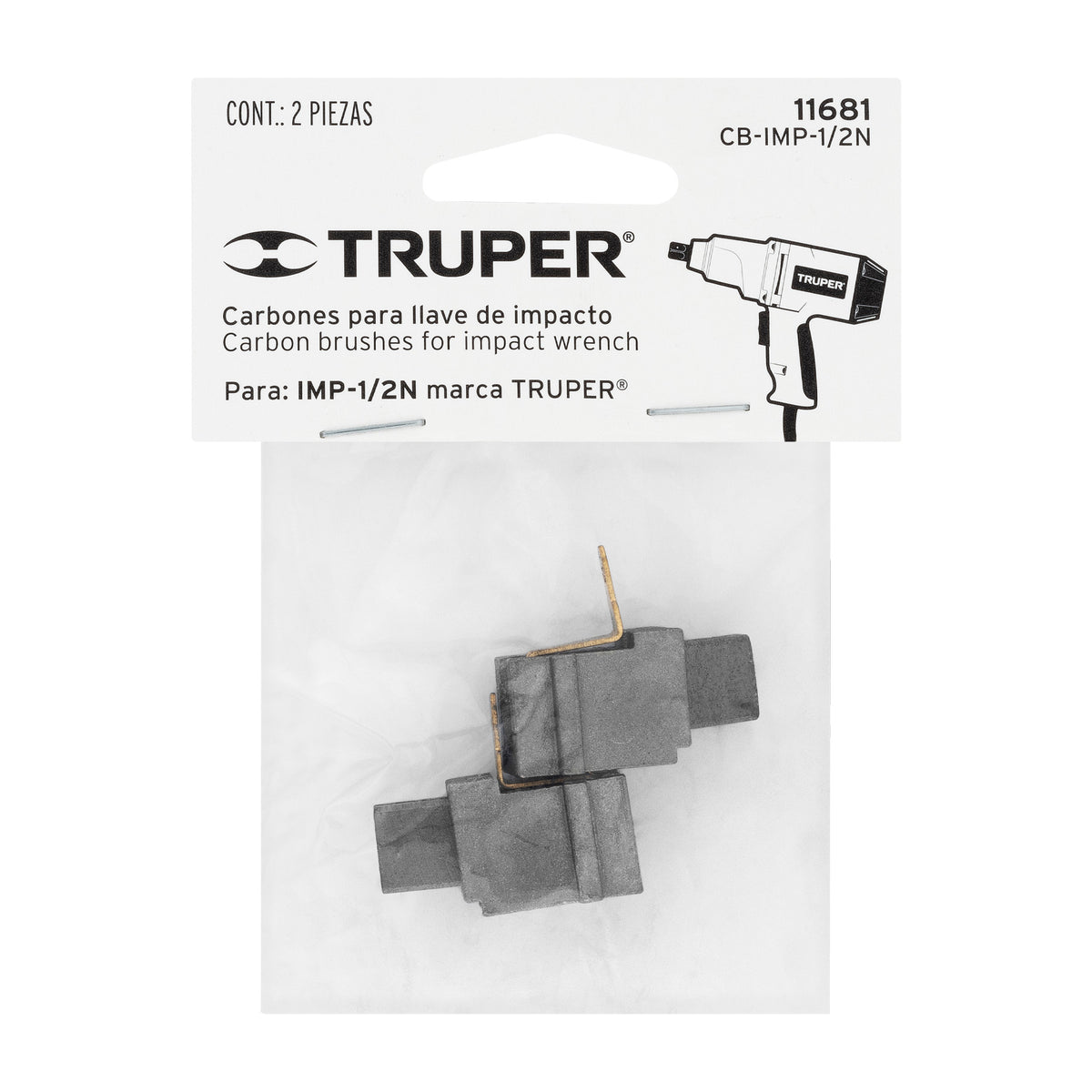 Bolsa con 2 carbones de repuesto para IMP-1/2N, TRUPER — foto oficial 2