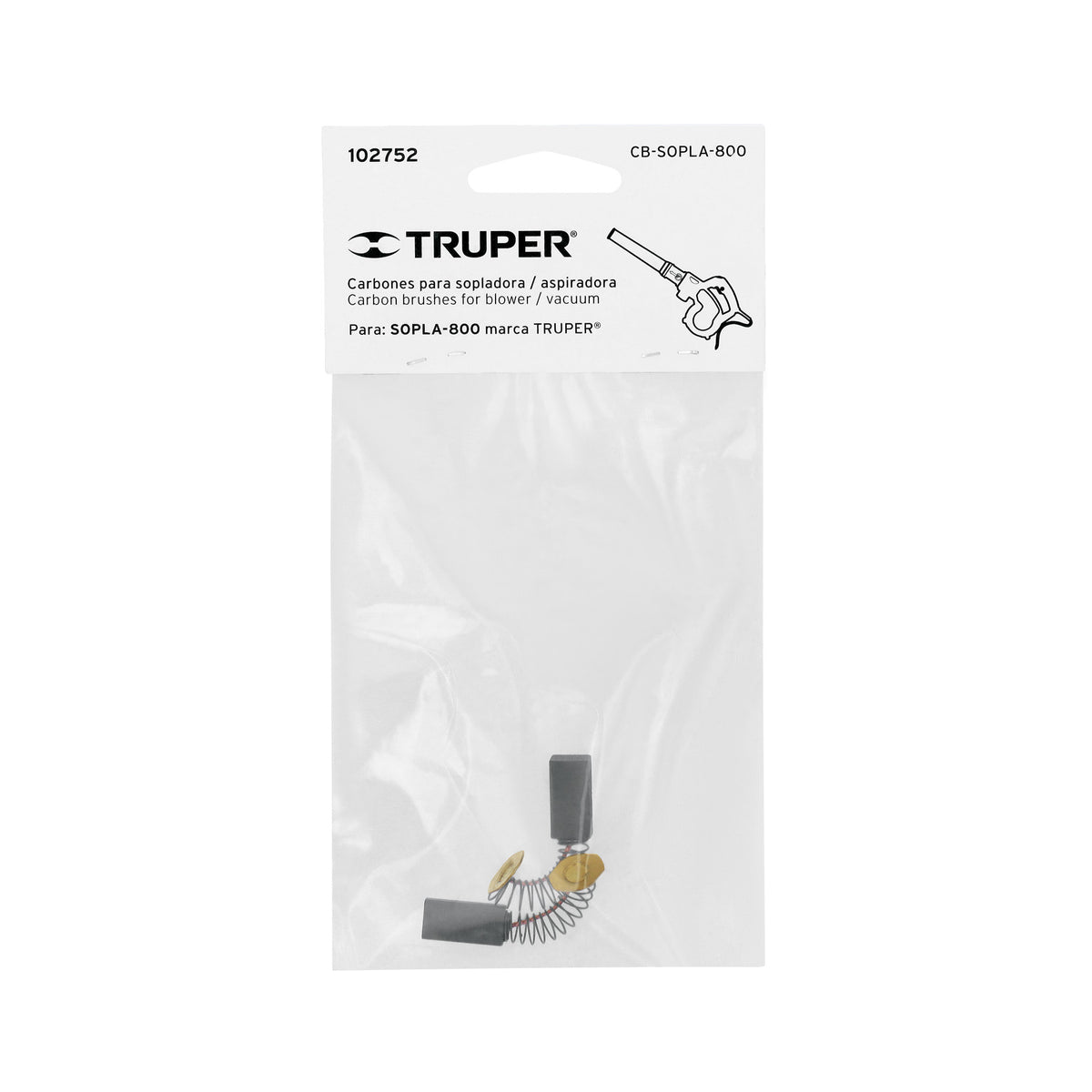 Bolsa con 2 carbones de repuesto para SOPLA-800, TRUPER — foto oficial 2