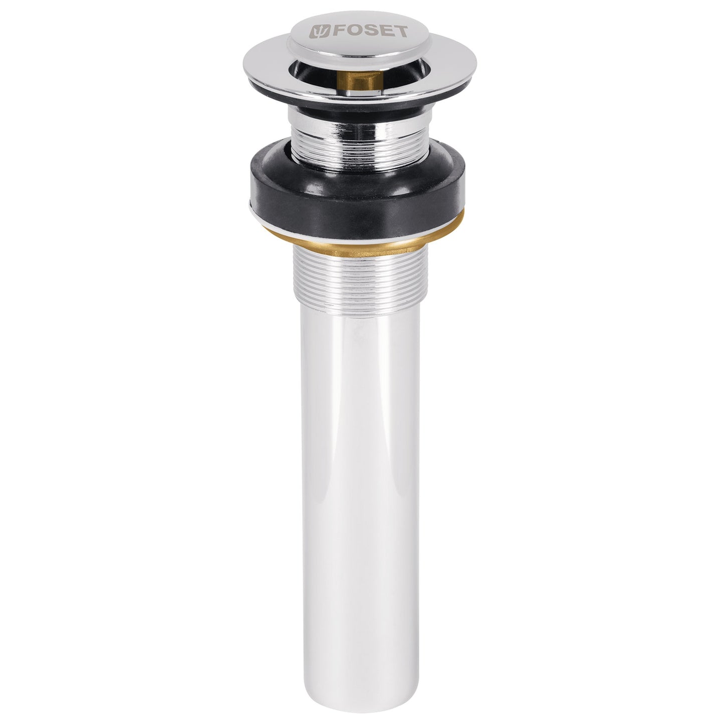 CONTRA PARA LAVABO SIN REBOSADERO SISTEMA PUSH CROMO 1-1/4" FOSET 47037 CE-206S