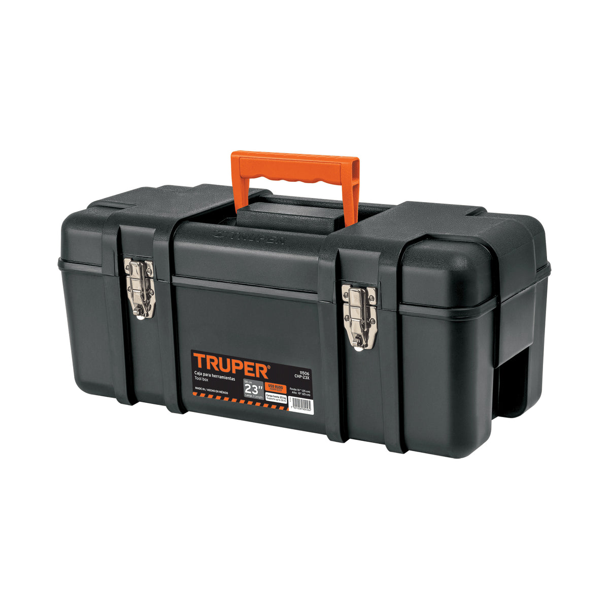 Caja para herramienta 23' industrial con broches metálicos — foto oficial 1