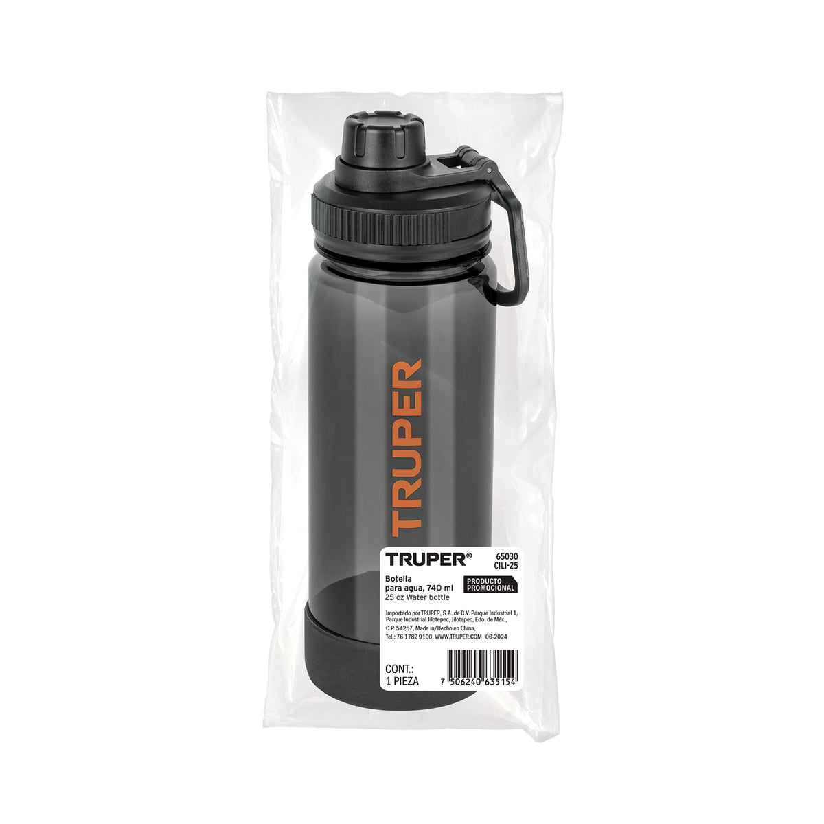 Botella de plástico para agua 740 ml, TRUPER — foto oficial 2