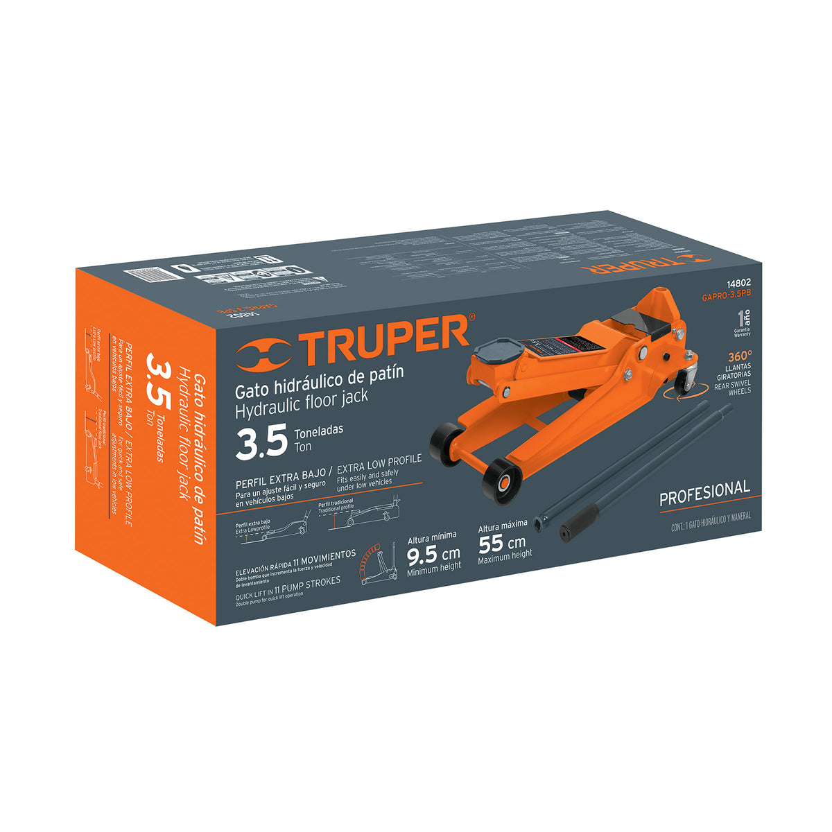Caja de empaque de repuesto para GAPRO-3.5PB, TRUPER — foto oficial 2