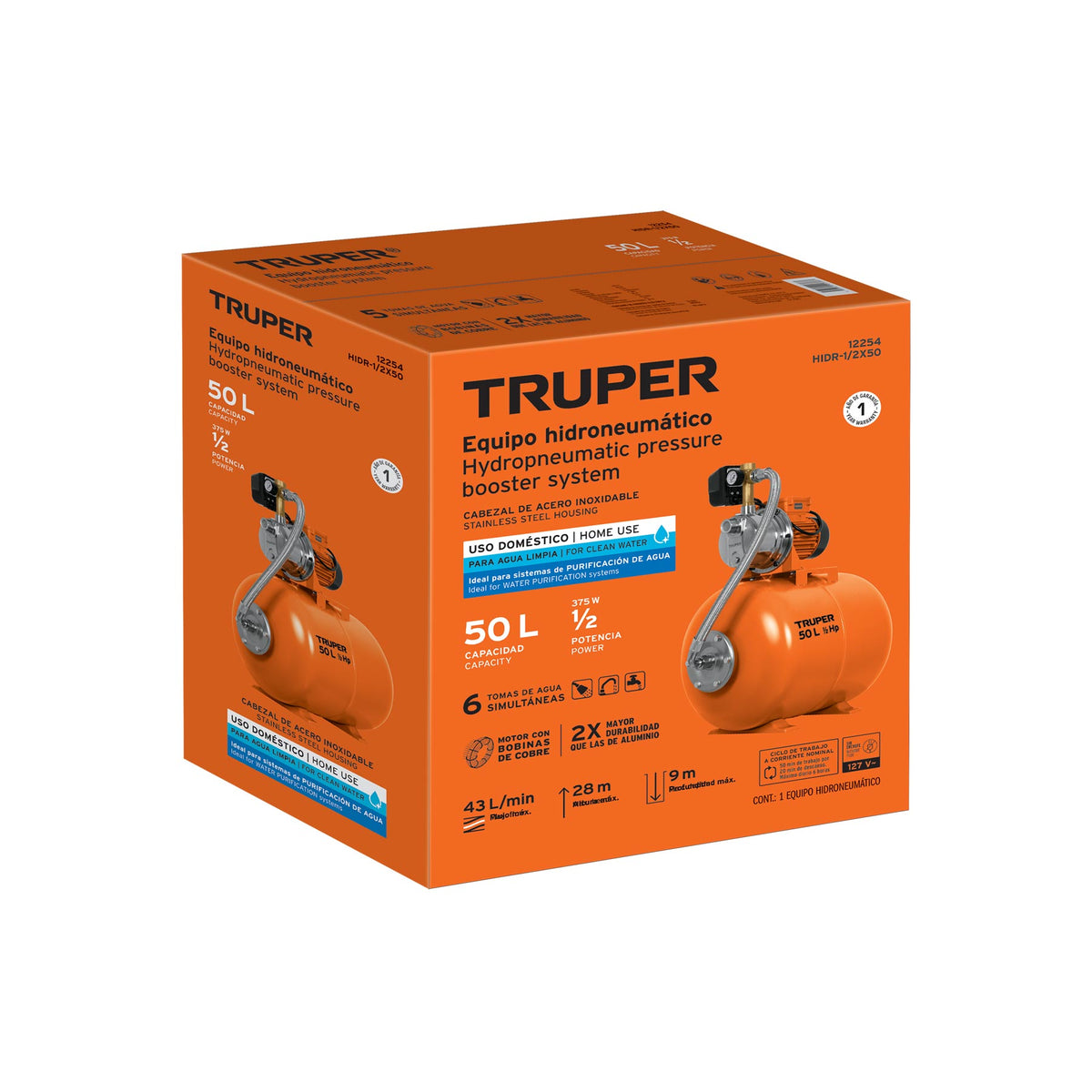 Caja de empaque de repuesto para HIDR-1/2X50, TRUPER — foto oficial 1