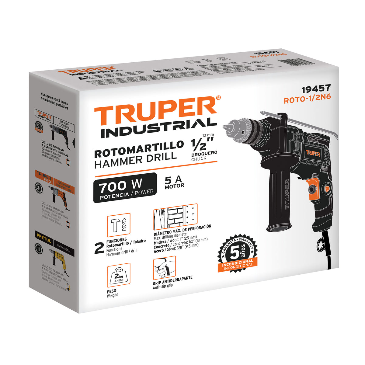 Caja de empaque de repuesto para ROTO-1/2N6, TRUPER — foto oficial 1