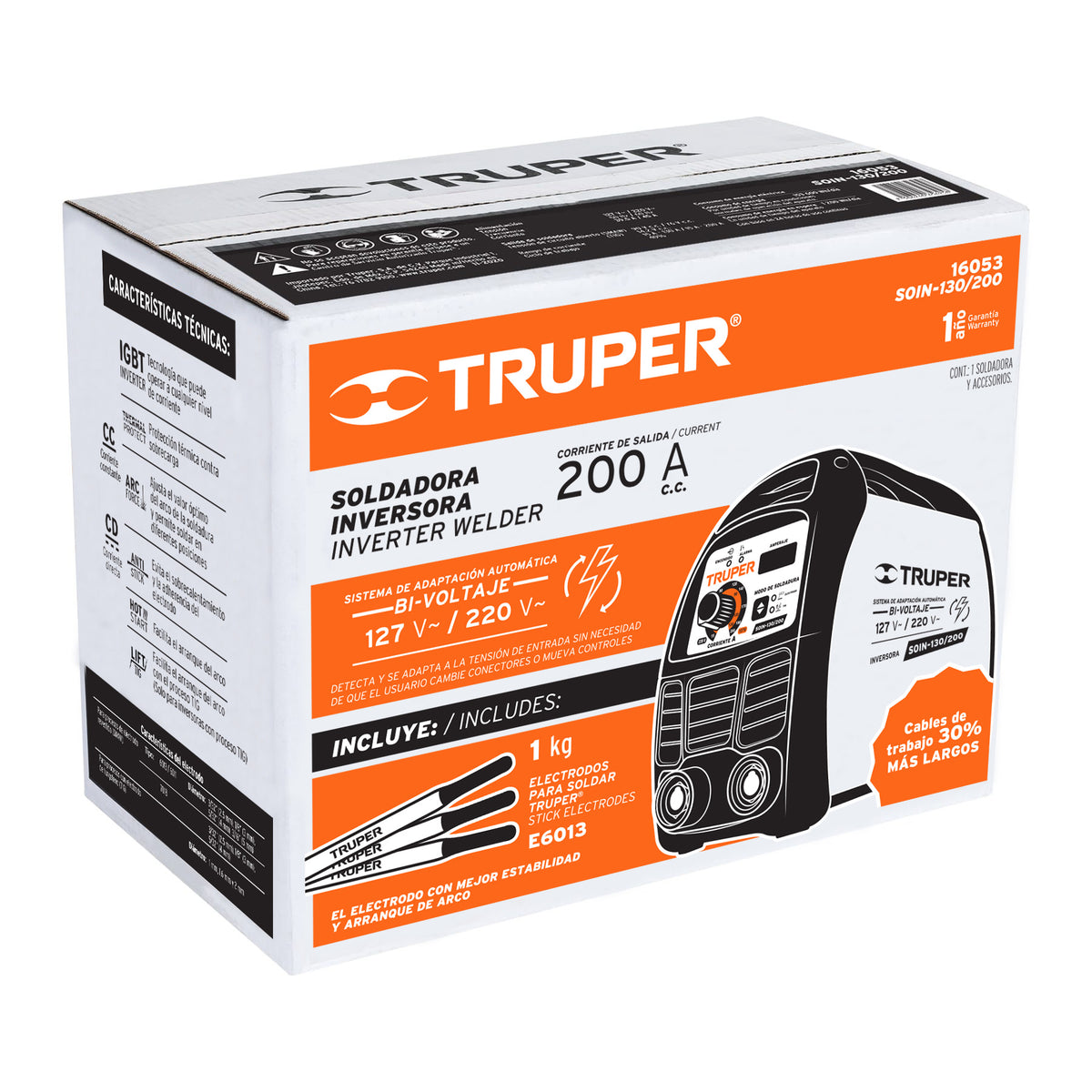 Caja de empaque de repuesto para SOIN-130/200, TRUPER — foto oficial 1