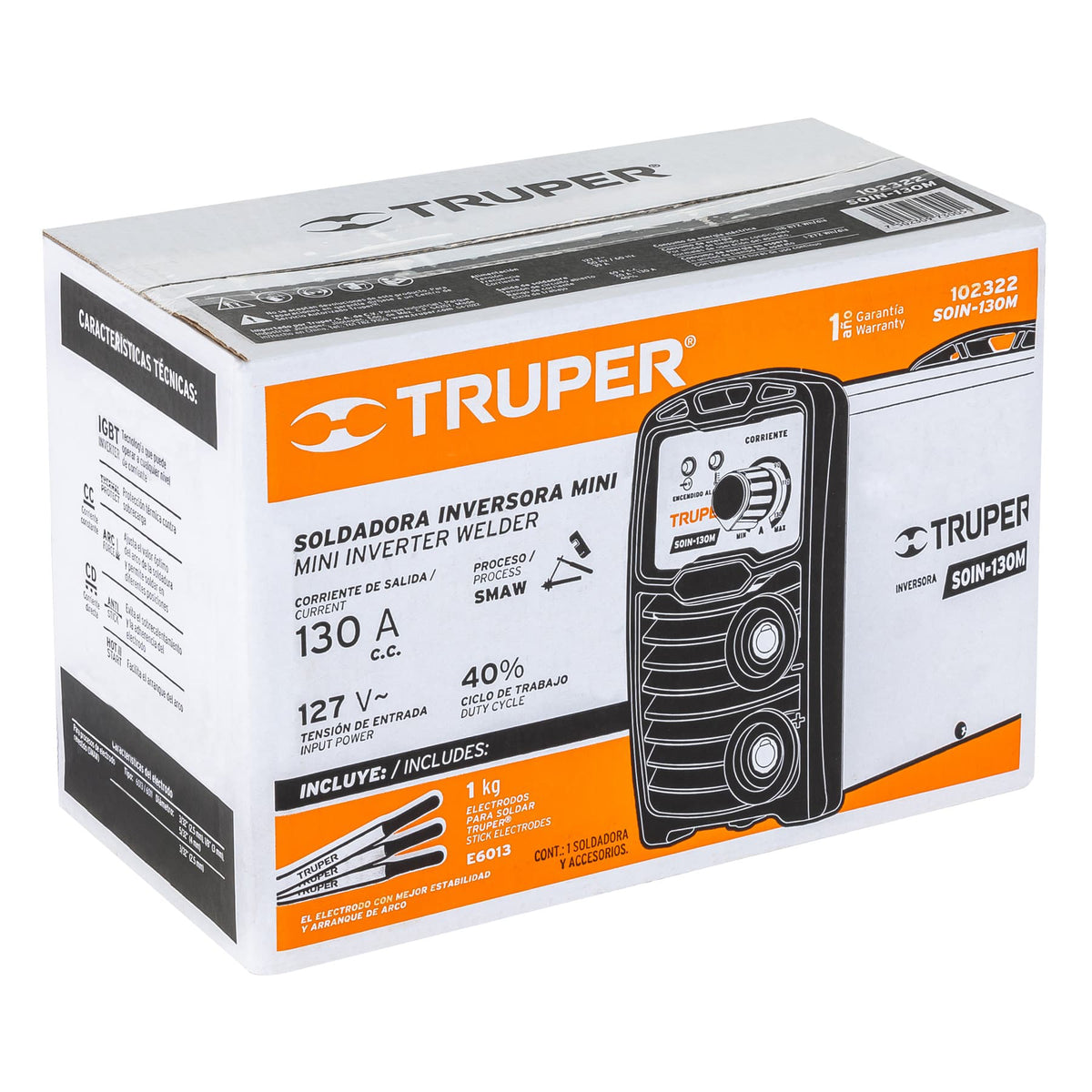 Caja de empaque de repuesto para SOIN-130M, TRUPER — foto oficial 1