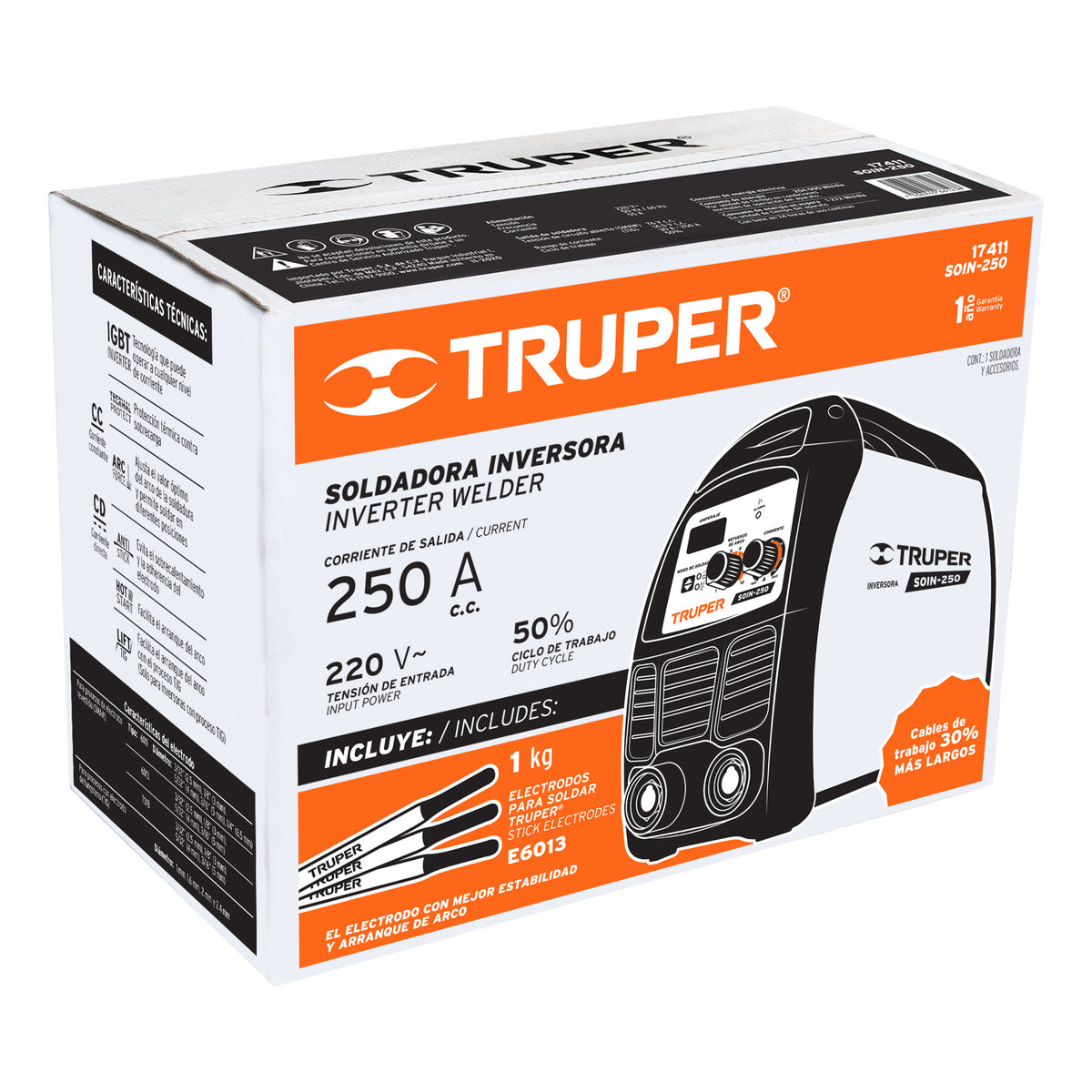 Caja de empaque de repuesto para SOIN-250, TRUPER — foto oficial 1