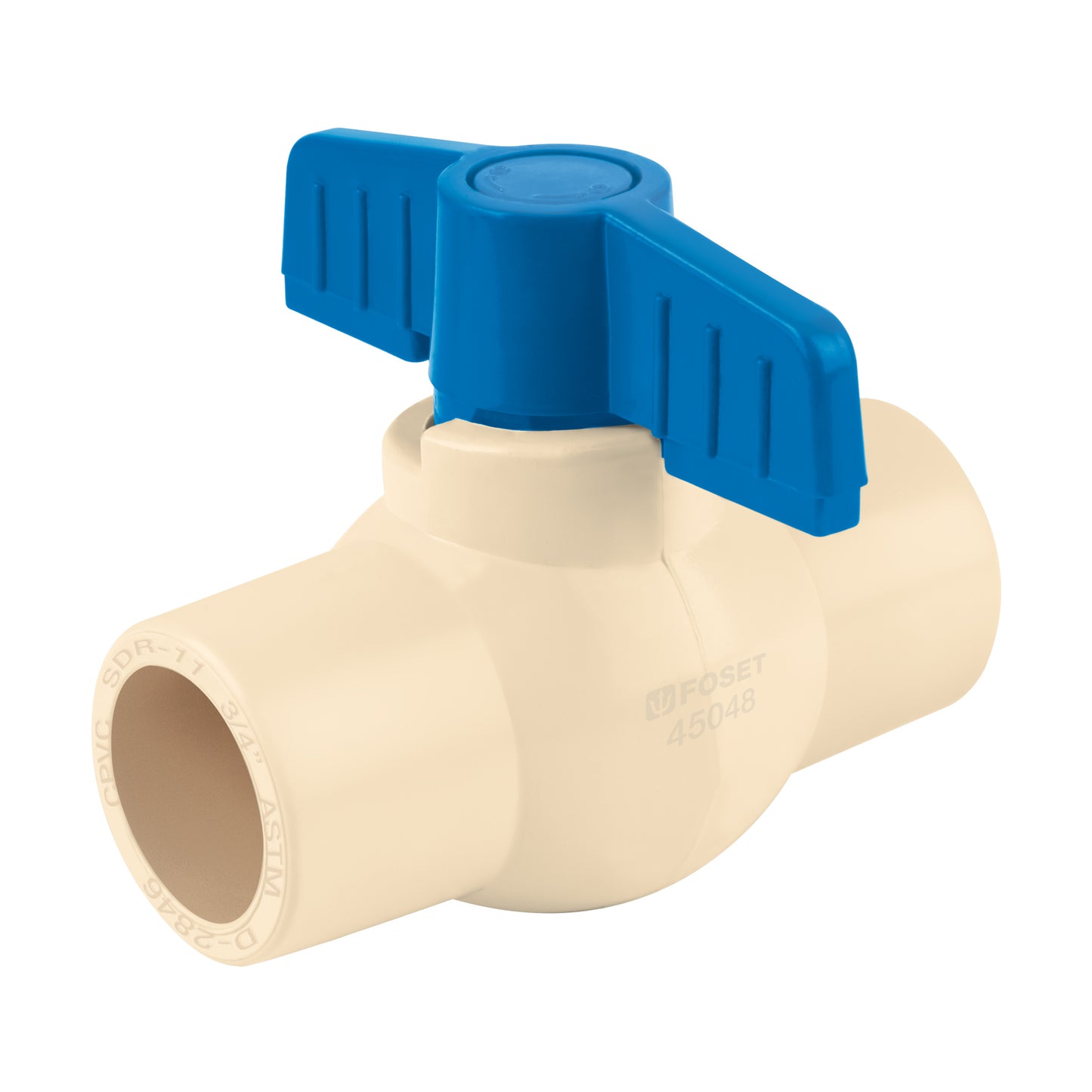 VALVULA ESFERA CPVC 3/4" FOSET 45048 CPVC-ES-3/4