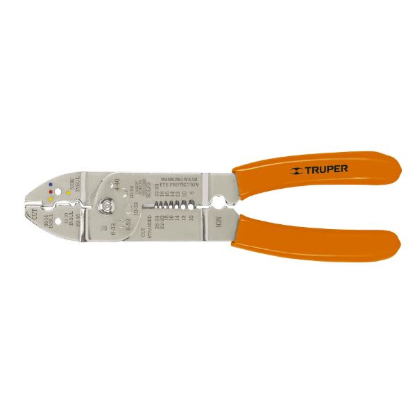 PINZA PELACABLES 9" 7 MEDIDAS 4 MORDAZAS PE-CA-9
