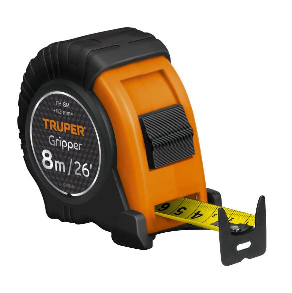 FLEXOMETRO GRIPPER CONTRA IMPACTO 8 MTS CINTA 25MM FH-8M