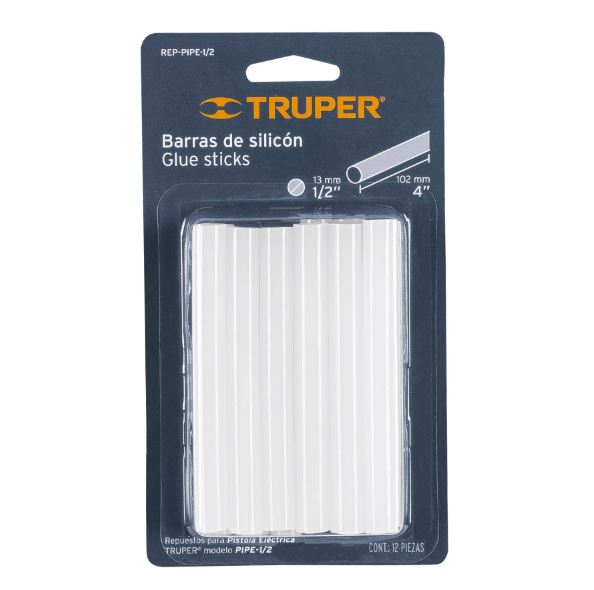 BARRAS DE SILICON REPUESTO P/ PIPE-1/2 , 12 PZAS REP-PIPE-1/2