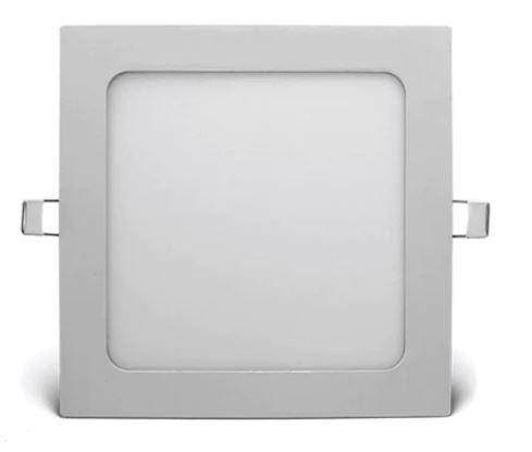 PANEL LED SLIM EMPOTRADO CUADRADO 12W LUZ CALIDA