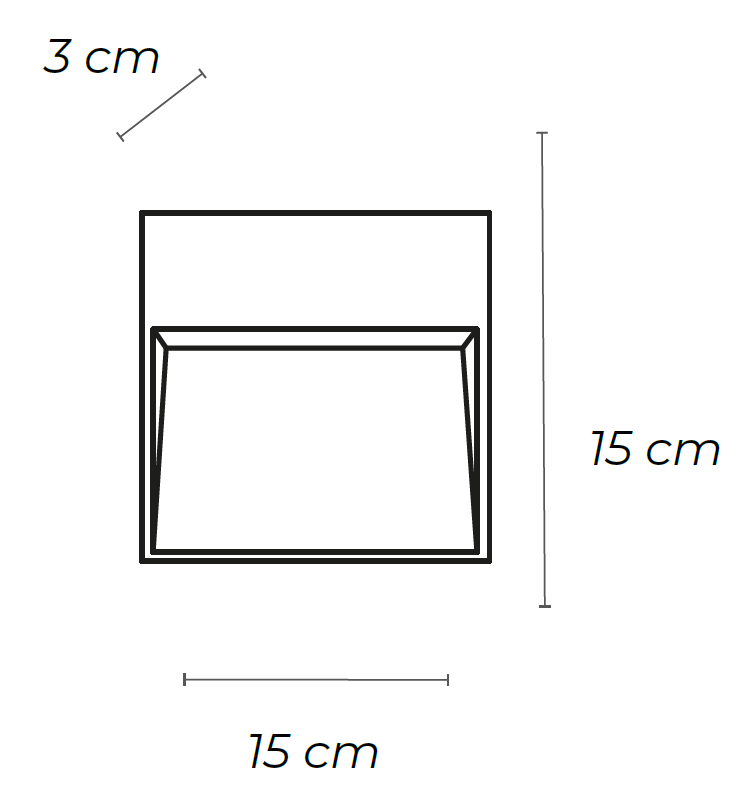 LUMINARIA DE CORTESÍA LED 6W 30K LUZ CÁLIDA PHILCO 57584 PARA ESCALERA