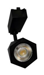 Luminaria tipo spot para riel de 3 hilos 85-265V Negro 30W 40K ANILAM30W40KN