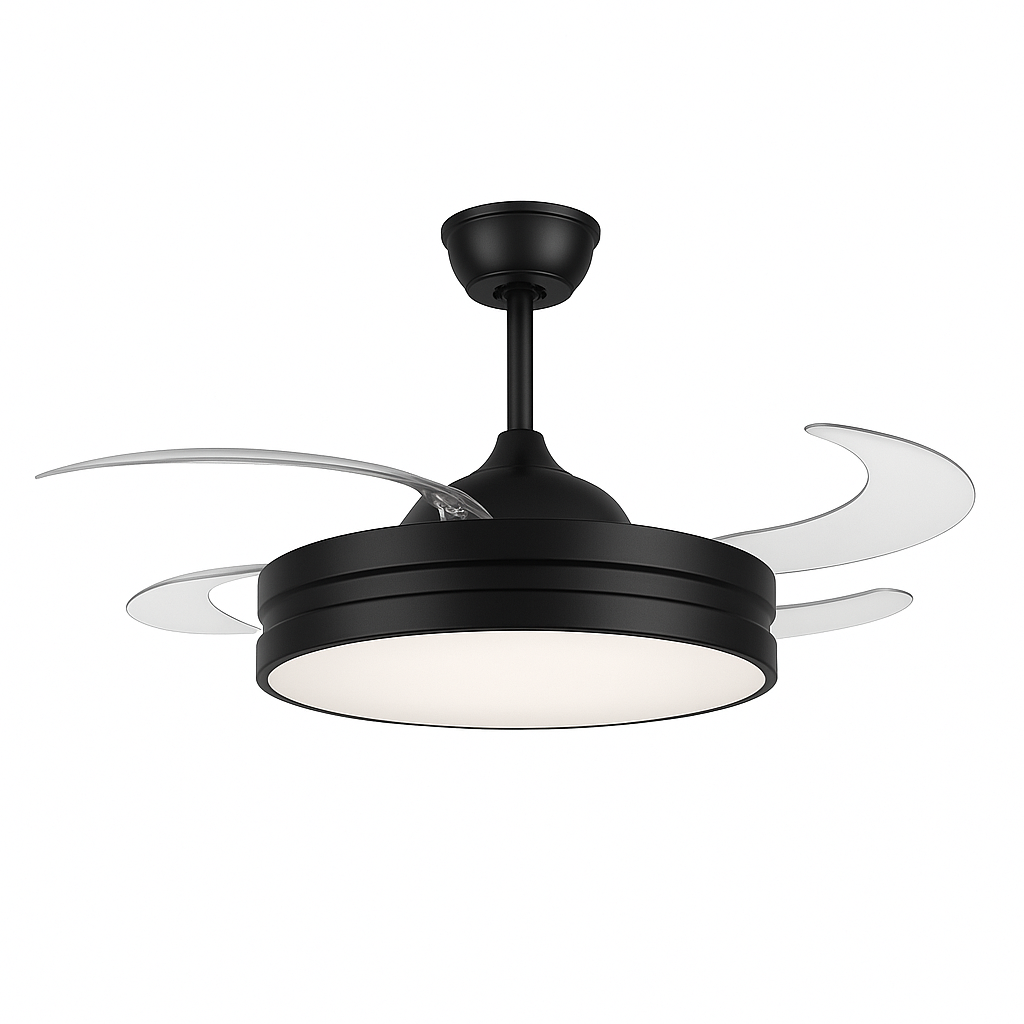 VENTILADOR CANDIL 42" ASPAS RETRACTIL DIMEABLE LUMICRAFT VENTI-06