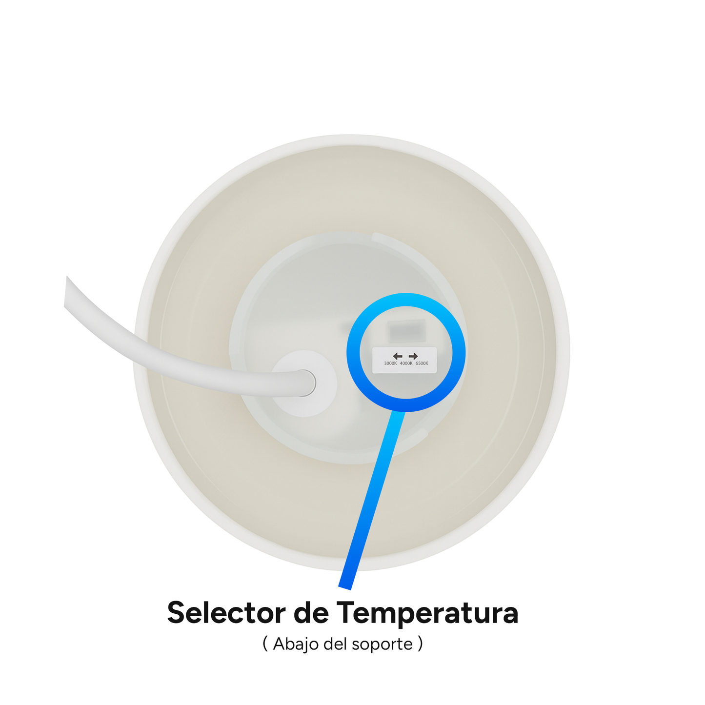 LÁMPARA DE MURO DECORATIVA CIRCULAR BLANCO 12CM 10W CCT MULTI-TEMPERATURA LUMMI 1215