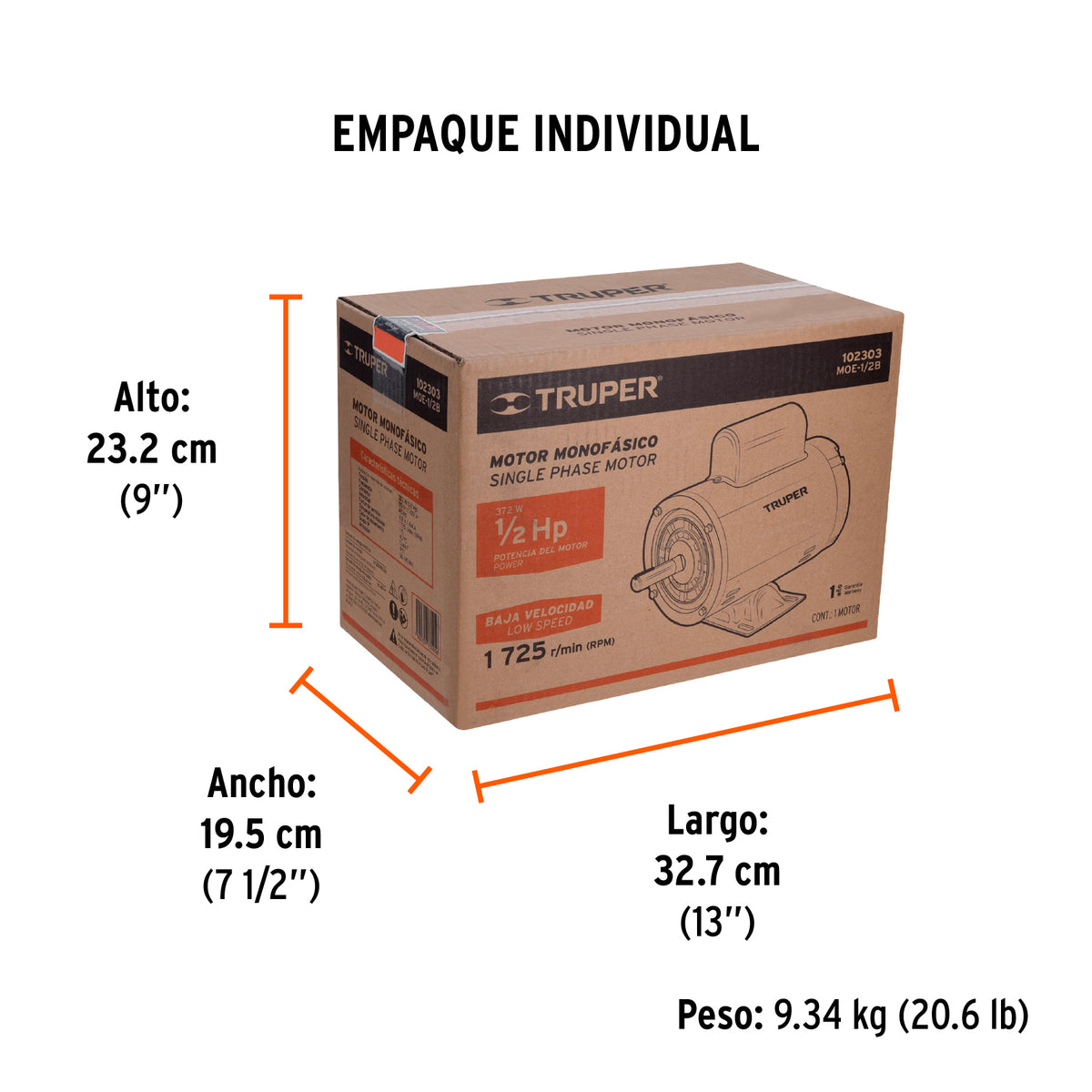 Dado punta larga bristol M14, cuadro 1/2', TRUPER, Truper, SKU 101303 — vista 5
