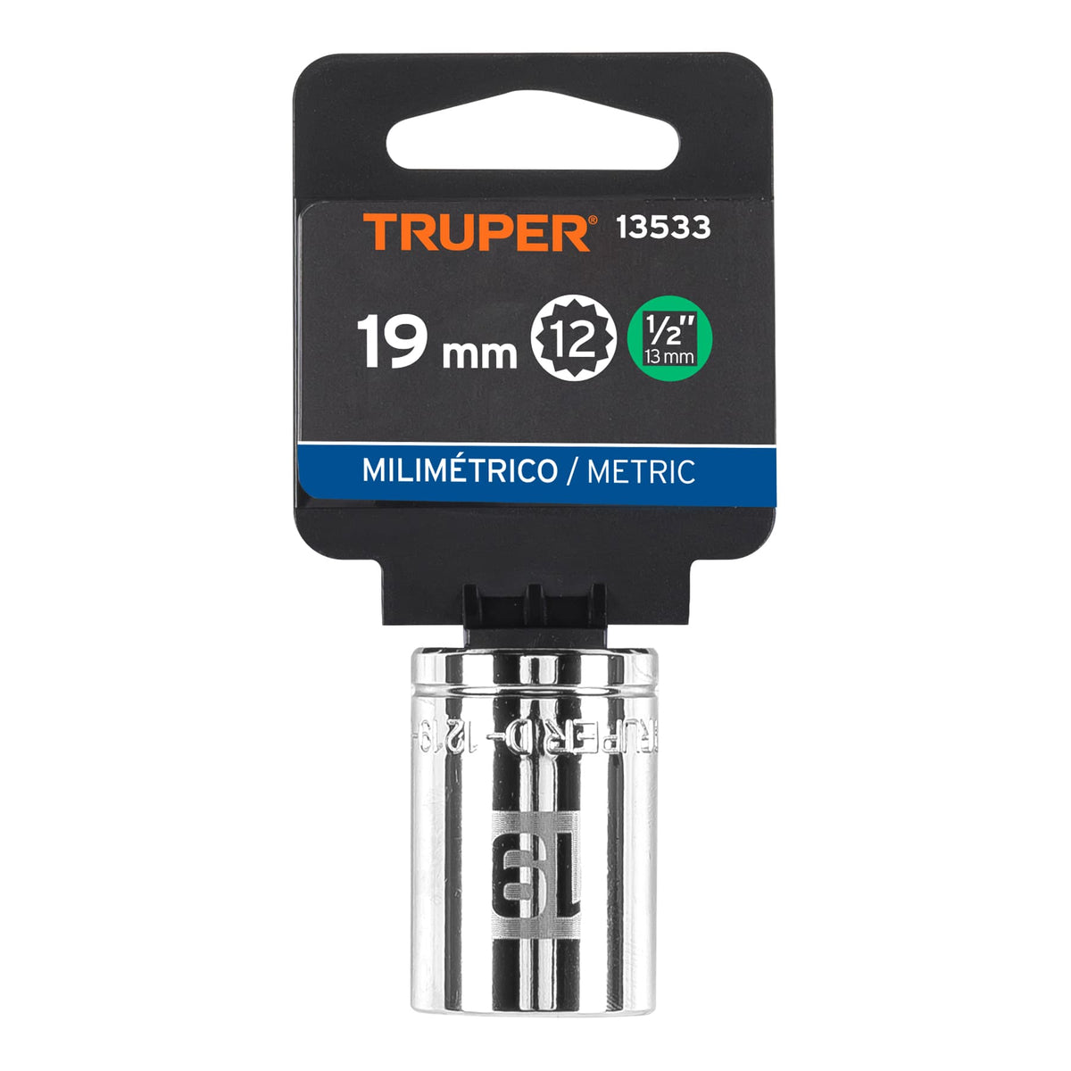 Dado de 19 mm 12 puntas cuadro 1/2' TRUPER — foto oficial 2