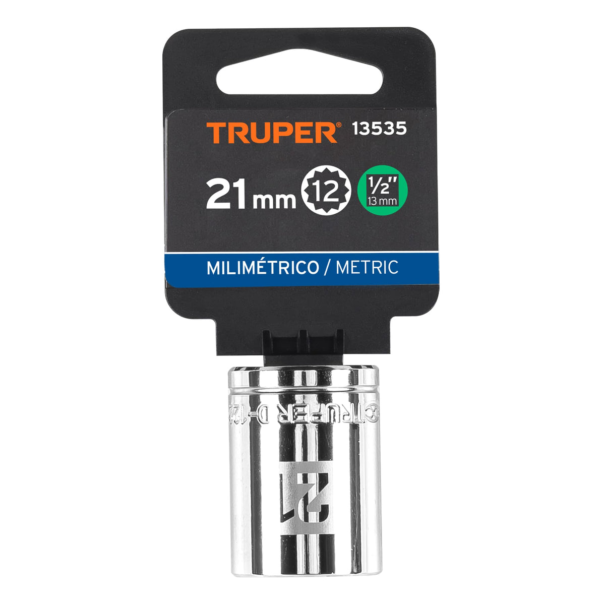 Dado de 21 mm 12 puntas cuadro 1/2' TRUPER — foto oficial 2
